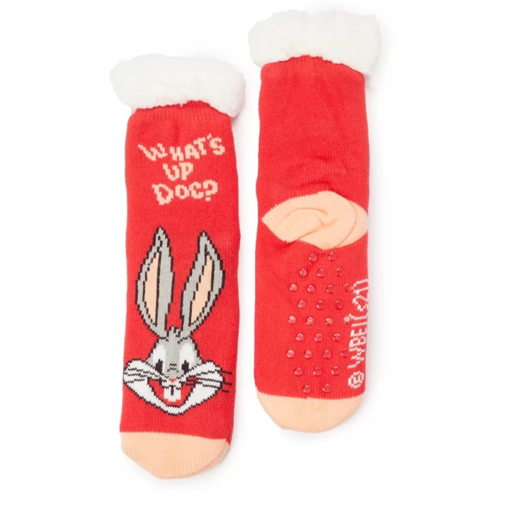 Bugs Bunny Sherpa Lined Slipper Socks